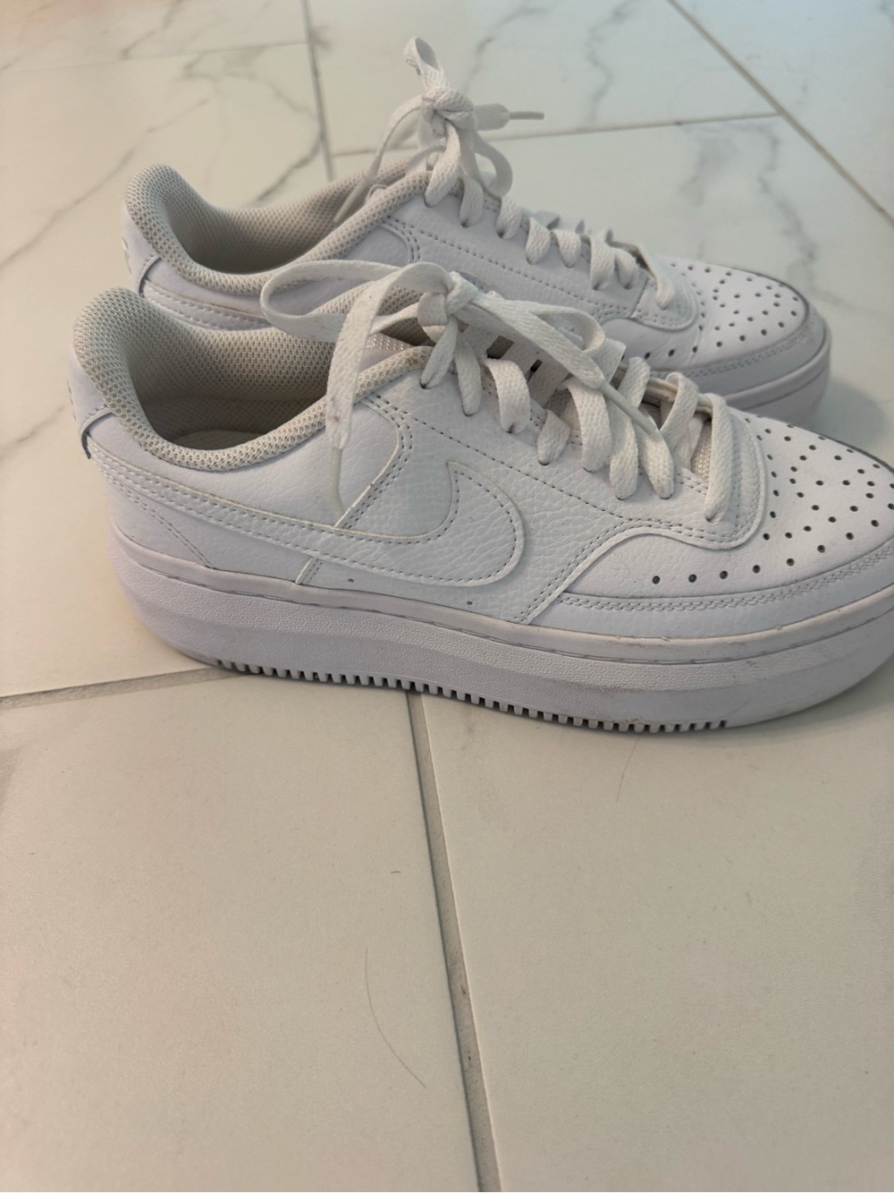 Nike Women’s White Low-Top Platform Sneakers
